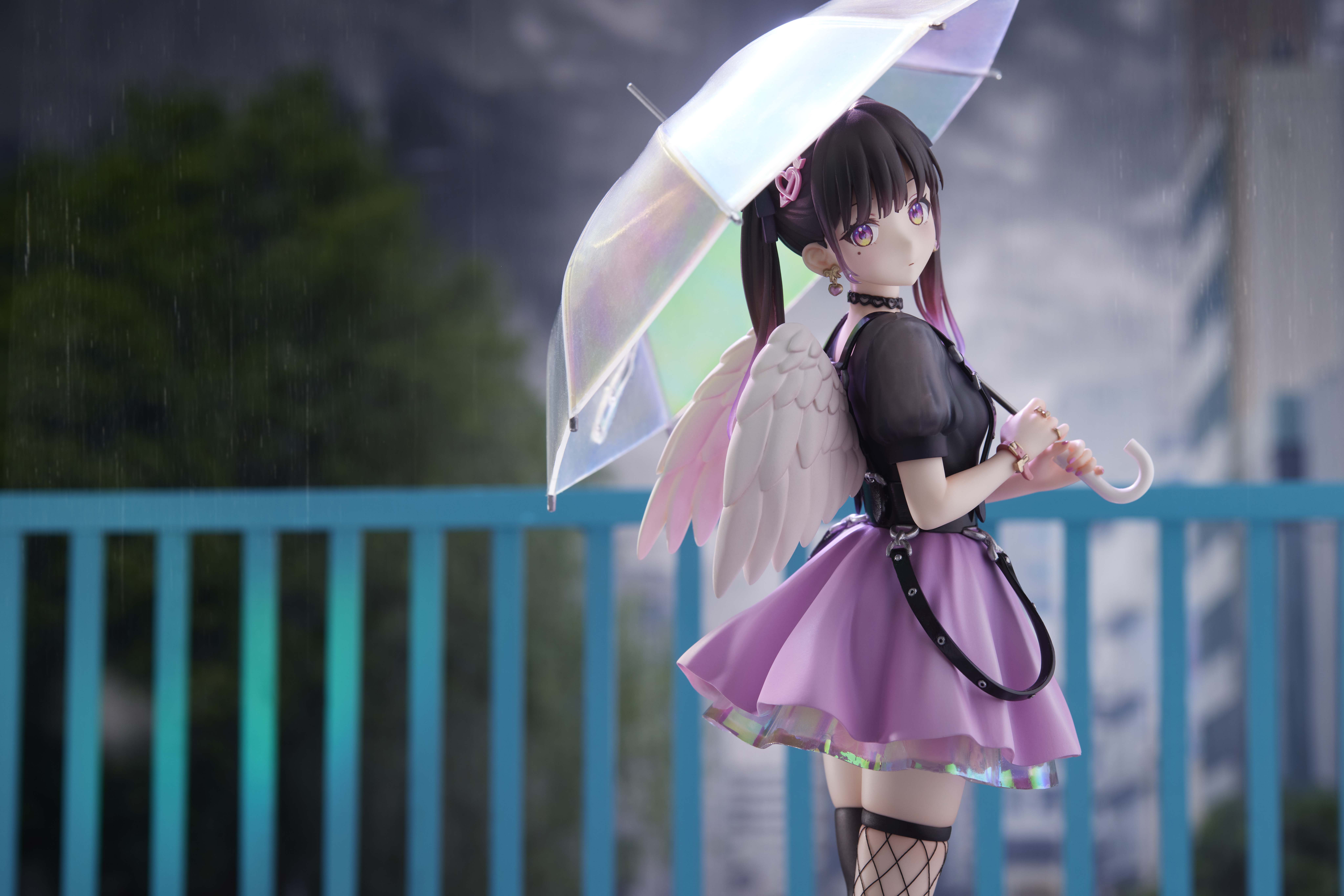 さえら天使の羽クッション新品未使用❤️ （1/7スケールフィギュア 傘 
